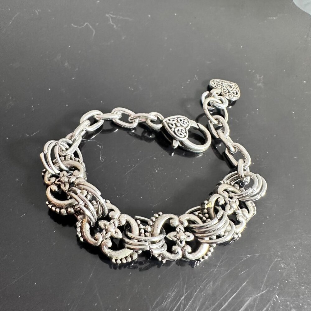 Chainmaille Bracelet Chain Mail Handmade Silver Link Bracelet Medium Gift NWT - Picture 4 of 10